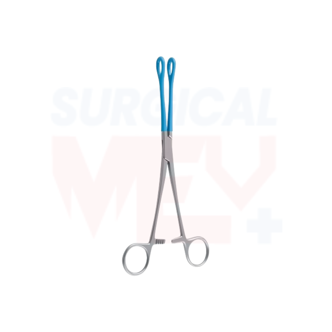 Blue Coated Sponge Forceps - High-Quality Surgical Instrument